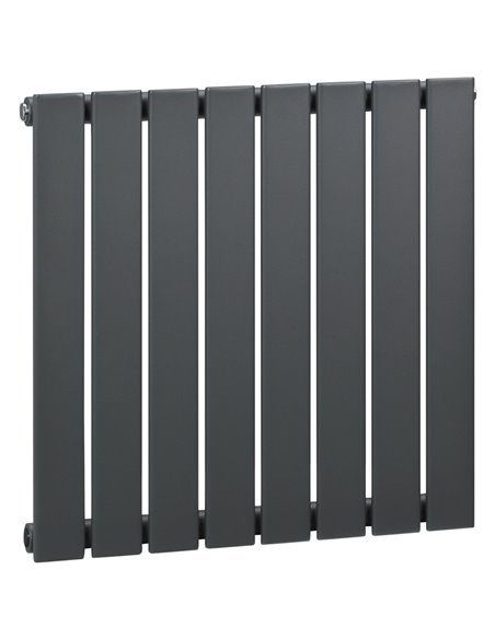 HOMCOM 60 x 60cm Single-layer Horizontal Designer Radiators, Grey - pic 28671 | FastDaddyshop