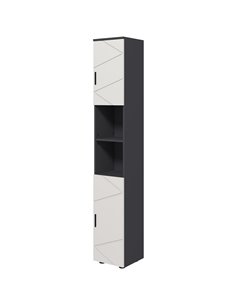 Kleankin Narrow Bathroom Storage Cabinet with 2 Doors Cabinets, Adjustable Shelves, Grey
