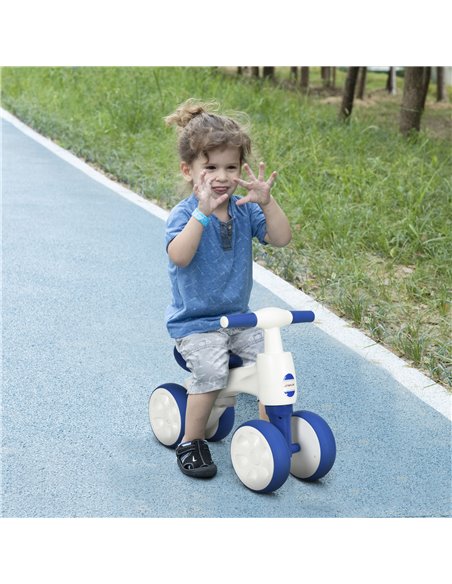 AIYAPLAY Balance Bike for 18-36 Months with Anti Slip Handlebars, 4 Wheels, No Pedal, Gift for Boys and Girls - Blue - pic 28969 | FastDaddyshop