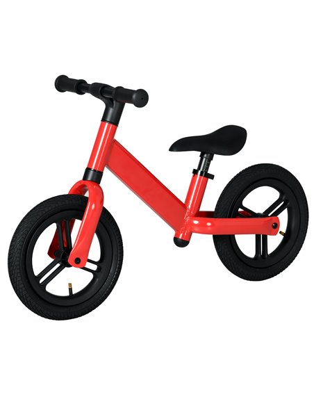 AIYAPLAY 12" Kids Balance Bike, No Pedal Training Bike for Children with Adjustable Seat, 360° Rotation Handlebars - Red - pic 28995 | FastDaddyshop