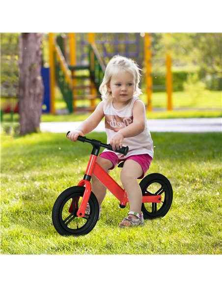 AIYAPLAY 12" Kids Balance Bike, No Pedal Training Bike for Children with Adjustable Seat, 360° Rotation Handlebars - Red - pic 28996 | FastDaddyshop