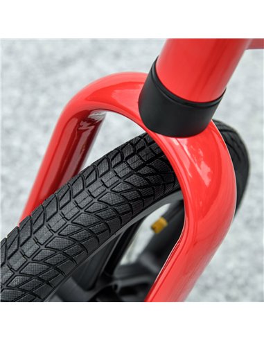 AIYAPLAY 12" Kids Balance Bike, No Pedal Training Bike for Children with Adjustable Seat, 360° Rotation Handlebars - Red