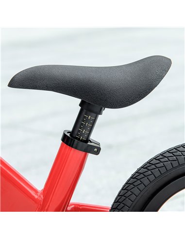 AIYAPLAY 12" Kids Balance Bike, No Pedal Training Bike for Children with Adjustable Seat, 360° Rotation Handlebars - Red