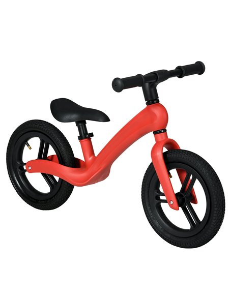 AIYAPLAY 12" Kids Balance Bike, Lightweight Training Bike for Children No Pedal with Adjustable Seat, Rubber Wheels - Red - pic 29004 | FastDaddyshop