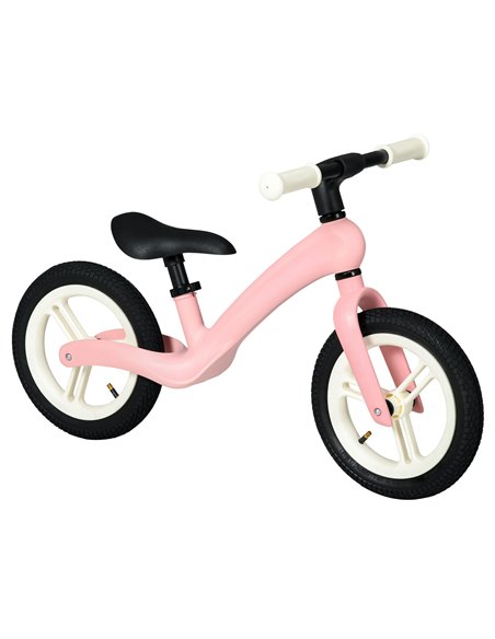 AIYAPLAY 12" Kids Balance Bike, Lightweight Training Bike for Children No Pedal with Adjustable Seat, Rubber Wheels - Pink - pic 29013 | FastDaddyshop