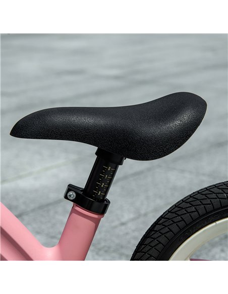 AIYAPLAY 12" Kids Balance Bike, Lightweight Training Bike for Children No Pedal with Adjustable Seat, Rubber Wheels - Pink - pic 29021 | FastDaddyshop