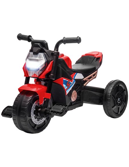 AIYAPLAY Motorcycle Design 3 in 1 Toddler Trike, Sliding Car, Balance Bike with Headlight, Music, Horn, Red - pic 29031 | FastDaddyshop