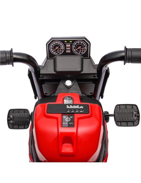 AIYAPLAY Motorcycle Design 3 in 1 Toddler Trike, Sliding Car, Balance Bike with Headlight, Music, Horn, Red - pic 29038 | FastDaddyshop