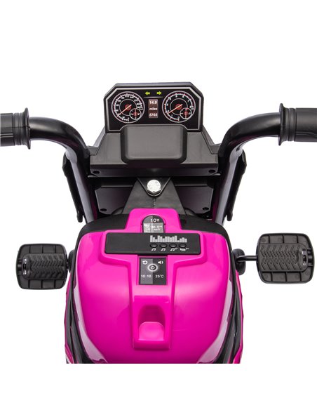 AIYAPLAY Motorcycle Design 3 in 1 Toddler Trike, Sliding Car, Balance Bike with Headlight, Music, Horn, Pink - pic 29047 | FastDaddyshop