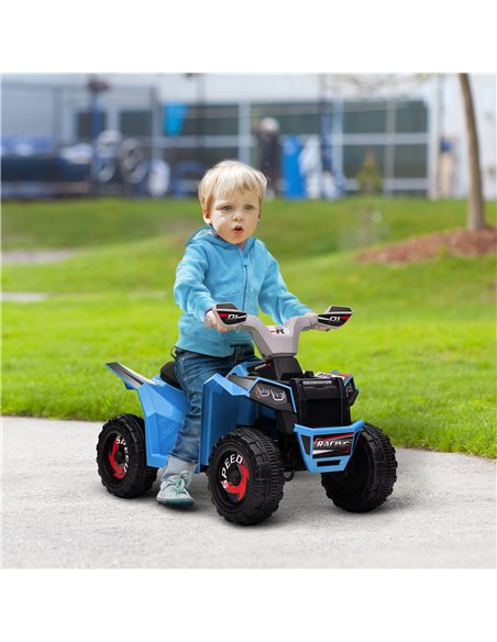 HOMCOM 6V Quad Bike with Wear-Resistant Wheels, Forward Backward Function, for Ages 18-36 Months, Blue - pic 29086 | FastDaddyshop