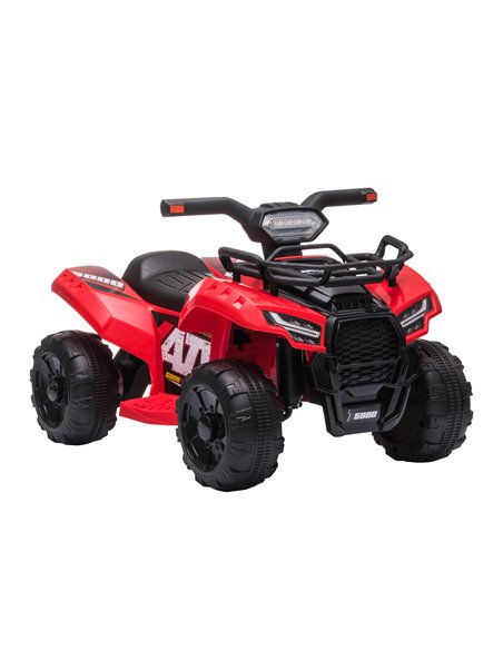 HOMCOM Kids Ride-on Four Wheeler ATV Car with Real Working Headlights, 6V Battery Powered Motorcycle for 18-36 Months, Red - pic 29112 | FastDaddyshop