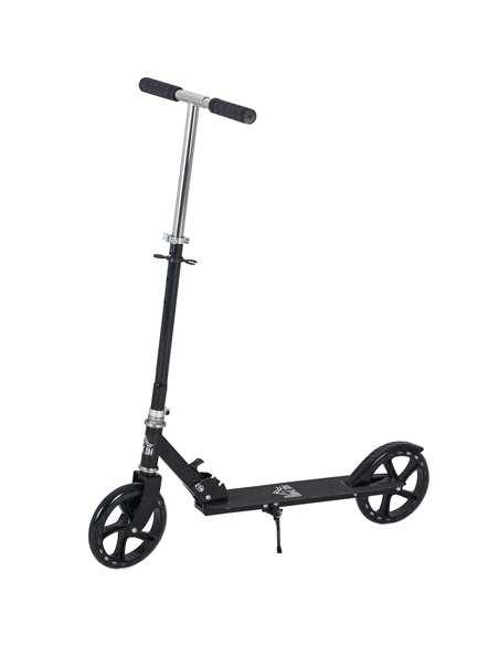 HOMCOM Kids Scooter with Foldable Design, Rear Breaking, Adjustable Height, Black - pic 29139 | FastDaddyshop