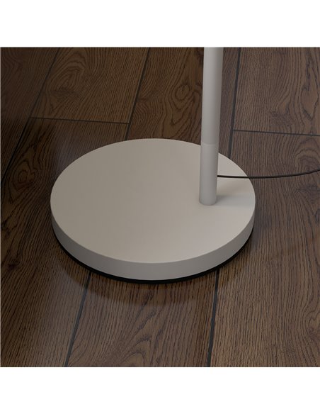 HOMCOM Modern Floor Lamp with 350° Rotating Lampshade, for Living Room and Bedroom, LED Bulb Included, Grey - pic 29273 | FastDaddyshop