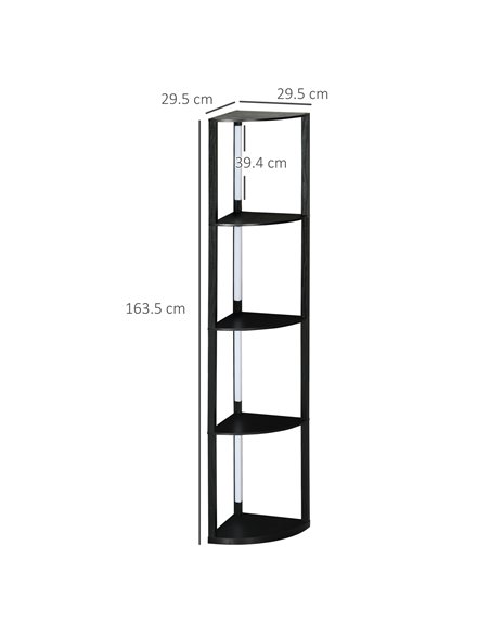 HOMCOM Corner Floor Lamp for Living Room Bedroom with Dimmable Warm White LED Light, Modern Tall Standing Lamp, Black - pic 29285 | FastDaddyshop