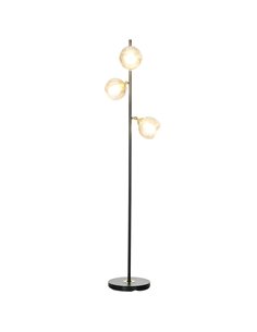 HOMCOM Tree Floor Lamp for Living Room Bedroom with 3 Light, Modern Standing Lamp, (Bulb not Included), 162cm, Grey