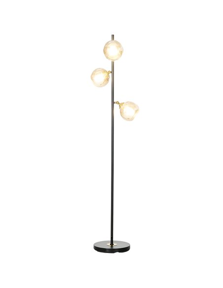 HOMCOM Tree Floor Lamp for Living Room Bedroom with 3 Light, Modern Standing Lamp, (Bulb not Included), 162cm, Grey - pic 29292 | FastDaddyshop