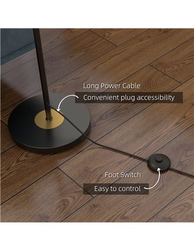 HOMCOM Tree Floor Lamp for Living Room Bedroom with 3 Light, Modern Standing Lamp, (Bulb not Included), 162cm, Grey