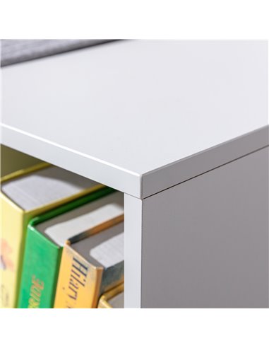 HOMCOM Kids Storage Cabinet, Organiser Display Shelf w/ Six Compartments for Toys, Clothes, Books - Grey