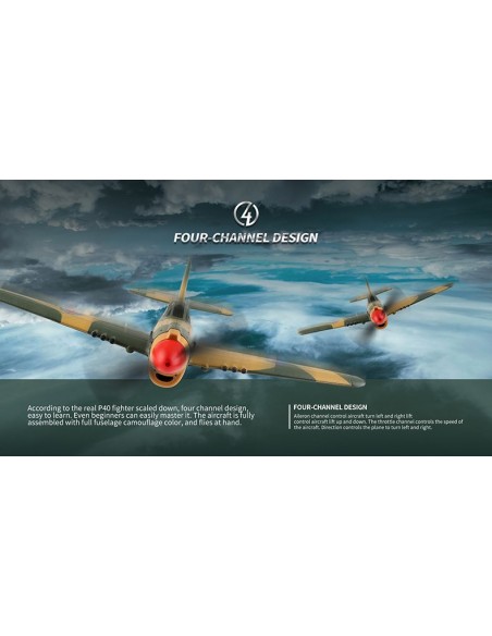 WL Toys P40 Warbird 4Ch Electric Radio Controlled Plane 2.4GHz with 3D/6G Optional Autopilot - photo14 - pic 2939 | FastDaddyshop