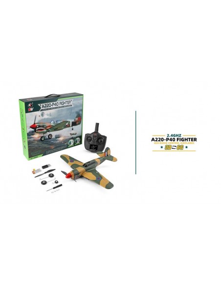 WL Toys P40 Warbird 4Ch Electric Radio Controlled Plane 2.4GHz with 3D/6G Optional Autopilot - photo18 - pic 2943 | FastDaddyshop