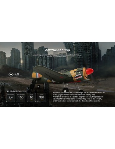 WL Toys P40 Warbird 4Ch Electric Radio Controlled Plane 2.4GHz with 3D/6G Optional Autopilot - photo24