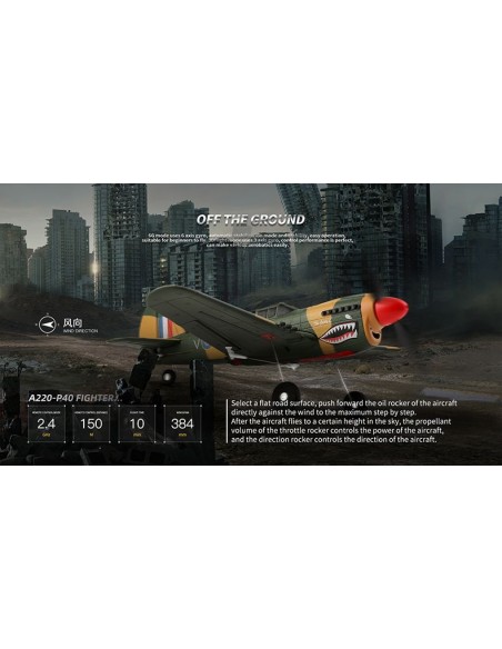 WL Toys P40 Warbird 4Ch Electric Radio Controlled Plane 2.4GHz with 3D/6G Optional Autopilot - photo24 - pic 2949 | FastDaddyshop