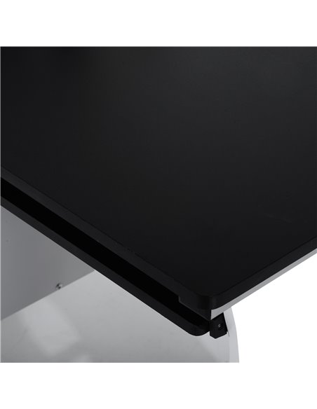 HOMCOM Computer Desk with Sliding Keyboard Tray Storage Drawers and Host Box Shelf Home Office Workstation (Black) - pic 29560 | FastDaddyshop