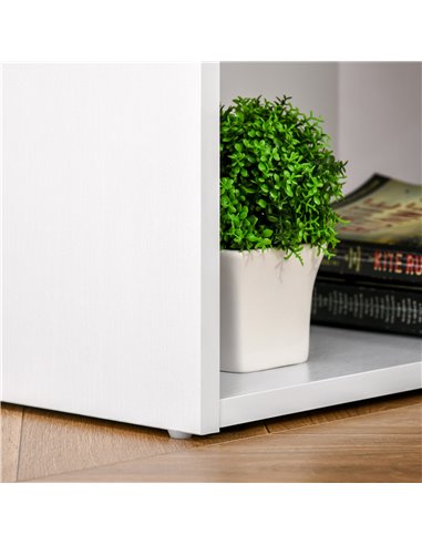 HOMCOM 120cm Computer Desk Writing Table PC Workstation Study Laptop Stationery w/ 3 Shelf & Drawers White