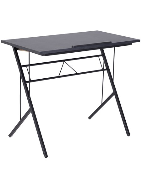 Vinsetto Computer Desk, Writing Workstation with Adjustable Height, Black - pic 29688 | FastDaddyshop