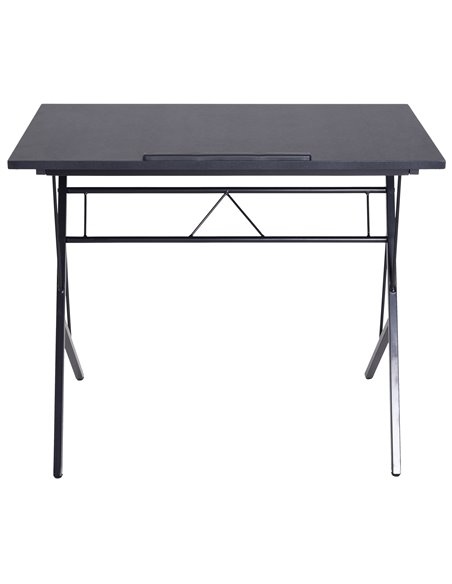Vinsetto Computer Desk Writing Workstation Art Drawing Drafting Board Craft Table Tiltable Tabletop Adjustable Height Black 90L  - pic 29695 | FastDaddyshop