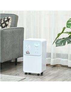 HOMCOM 12L/Day 2000ML Portable Quiet Dehumidifier with 4 Modes, White 2