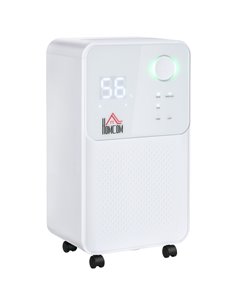 HOMCOM 12L/Day 2000ML Portable Quiet Dehumidifier with 4 Modes, White