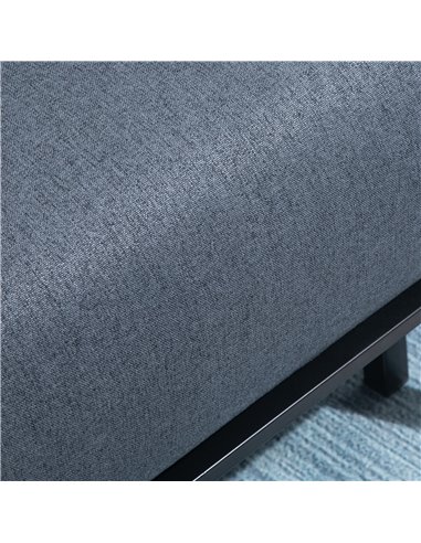 HOMCOM Single Sofa Bed Sleeper, Foldable Portable Pillow Lounge Couch Living Room Furniture, Dark Grey
