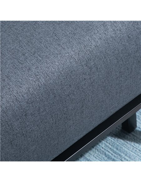 HOMCOM Single Sofa Bed Sleeper, Foldable Portable Pillow Lounge Couch Living Room Furniture, Dark Grey - pic 29921 | FastDaddyshop