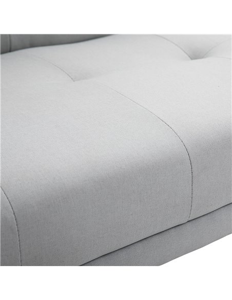 HOMCOM 3 Seater Sofa Bed, Scandinavian Style Recliner with Armrest Cup Holder, Grey - pic 30047 | FastDaddyshop