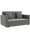 HOMCOM 2 Seater Sofa Bed, Convertible Bed Settee with Cushions, Hidden Storage, Light Grey
