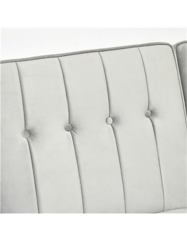 HOMCOM L Shape Sofa Bed Set with 3-Seater Sofa and Footstool, Corner Sofa Bed with Ottoman, Light Grey