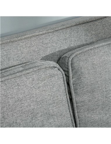 HOMCOM Double Sofa Bed Click Clack Sofa Bed Pull Out Bed with Adjustable Backrest for Living Room and Bedroom Grey