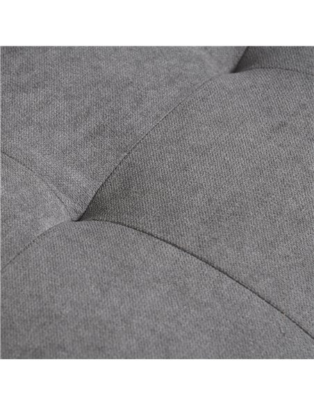 HOMCOM Modern 2 Seater Sofa with Hidden Storage, 117cm Tufted Cotton Couch, Compact Loveseat Sofa with Wood Legs, Grey - pic 30264 | FastDaddyshop