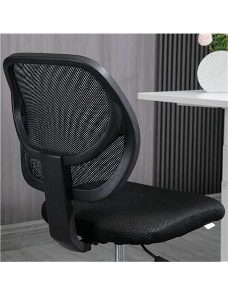 Vinsetto Ergonomic Mesh Standing Desk Chair with Adjustable Footrest Ring and Seat Height Black - pic 30471 | FastDaddyshop