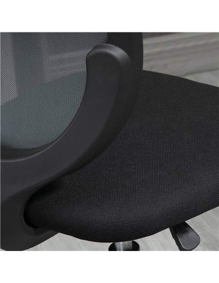 Vinsetto Drafting Chair, Swivel Office Draughtsman Chair, Mesh Standing Desk Chair with Lumbar Support, Adjustable Foot Ring, Ar - pic 30489 | FastDaddyshop