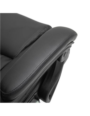 Vinsetto 6-Point PU Leather Massage Racing Chair with Remote, Footrest, Black
