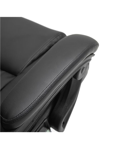 Vinsetto 6-Point PU Leather Massage Racing Chair with Remote, Footrest, Black - pic 30516 | FastDaddyshop