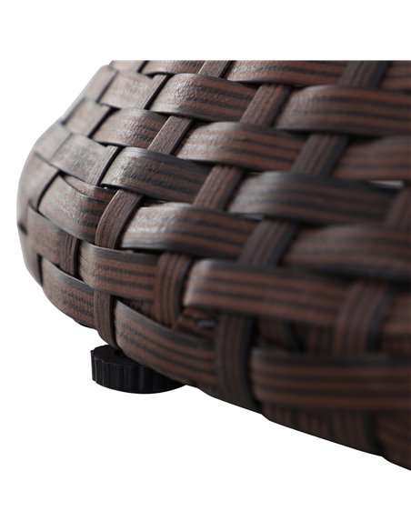 Outsunny Rattan Ice Bucket Table Beer Cooler For Outdoor Patio Party Bar Garden  Brown - pic 31152 | FastDaddyshop