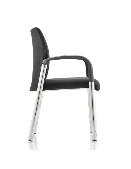 Academy Visitor Chair Black Fabric Back With Arms - pic 31324 | FastDaddyshop