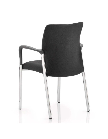 Academy Visitor Chair Black Fabric Back With Arms - pic 31325 | FastDaddyshop