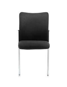Academy Visitor Chair Black Fabric Back Without Arms BR000004 2