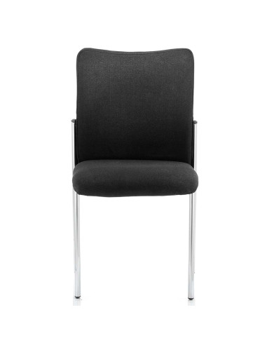 Academy Visitor Chair Black Fabric Back Without Arms BR000004