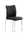 Academy Visitor Chair Black Fabric Back Without Arms BR000004