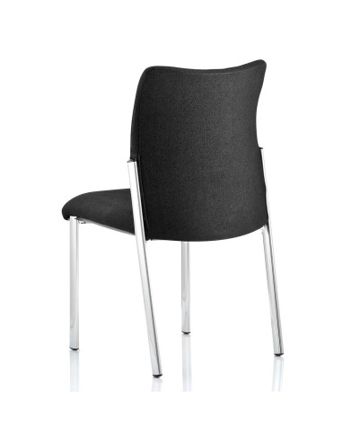 Academy Visitor Chair Black Fabric Back Without Arms BR000004